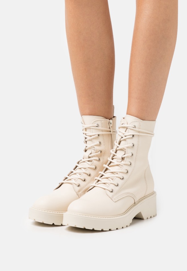 Gabour | Bottines à Lacets Exclusives Panna